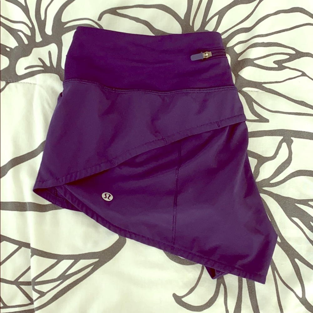 Lululemon Speed Up Short, Plum - Size 8